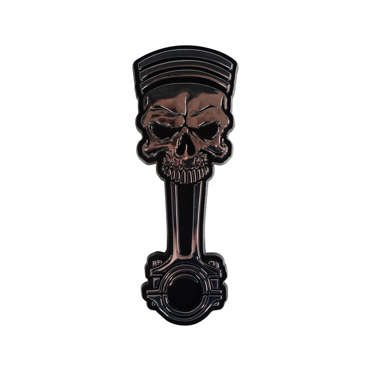 Skull Piston ABS Peel n Stick Emblem