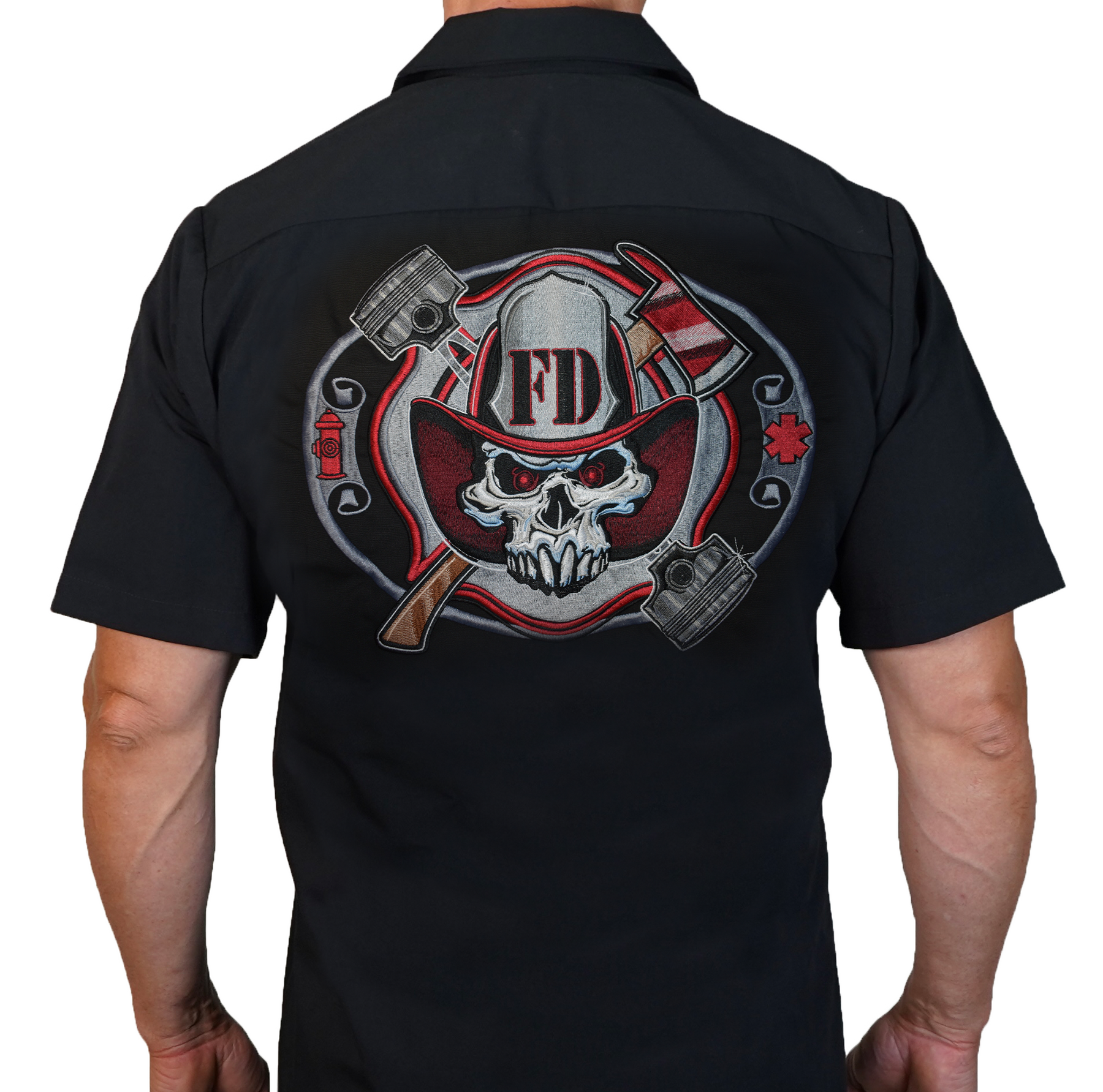 Work Shirt Pompadour Skull